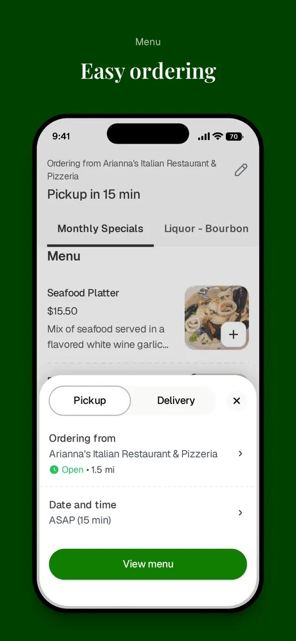 Screenshot #3 pour Arianna's Italian Restaurant
