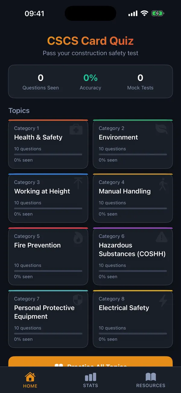 Screenshot #1 pour CSCS Quiz - Test Securite