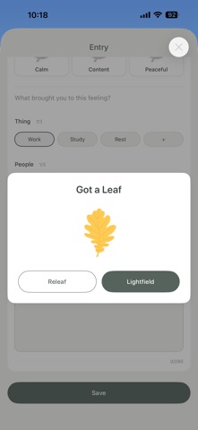 LightLeaf: Mood Journal Screenshot 3 of 6