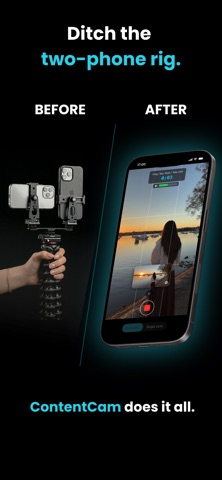 ContentCam: Dual Camera Video iPhone screenshot