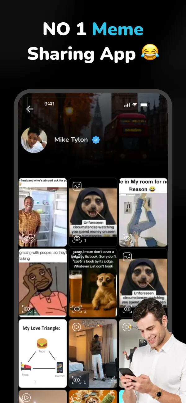 Screenshot #1 pour Merlyn Meme App