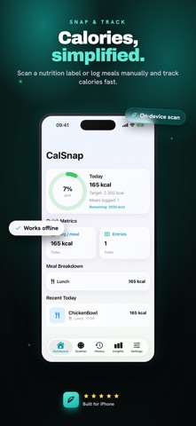 CalSnap AI: Calorie Tracker Screenshot 1 of 5