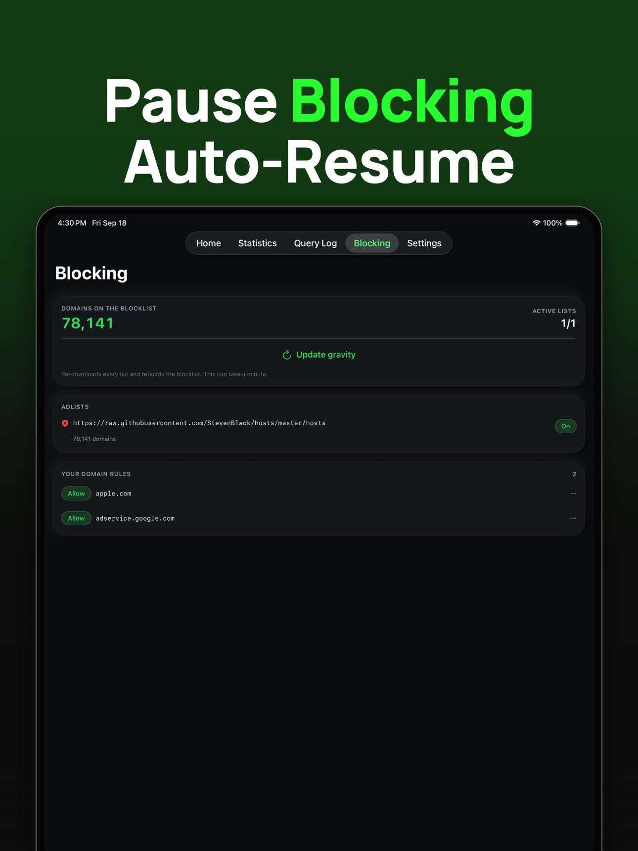 Screenshot 11 of Pi-Hole Remote