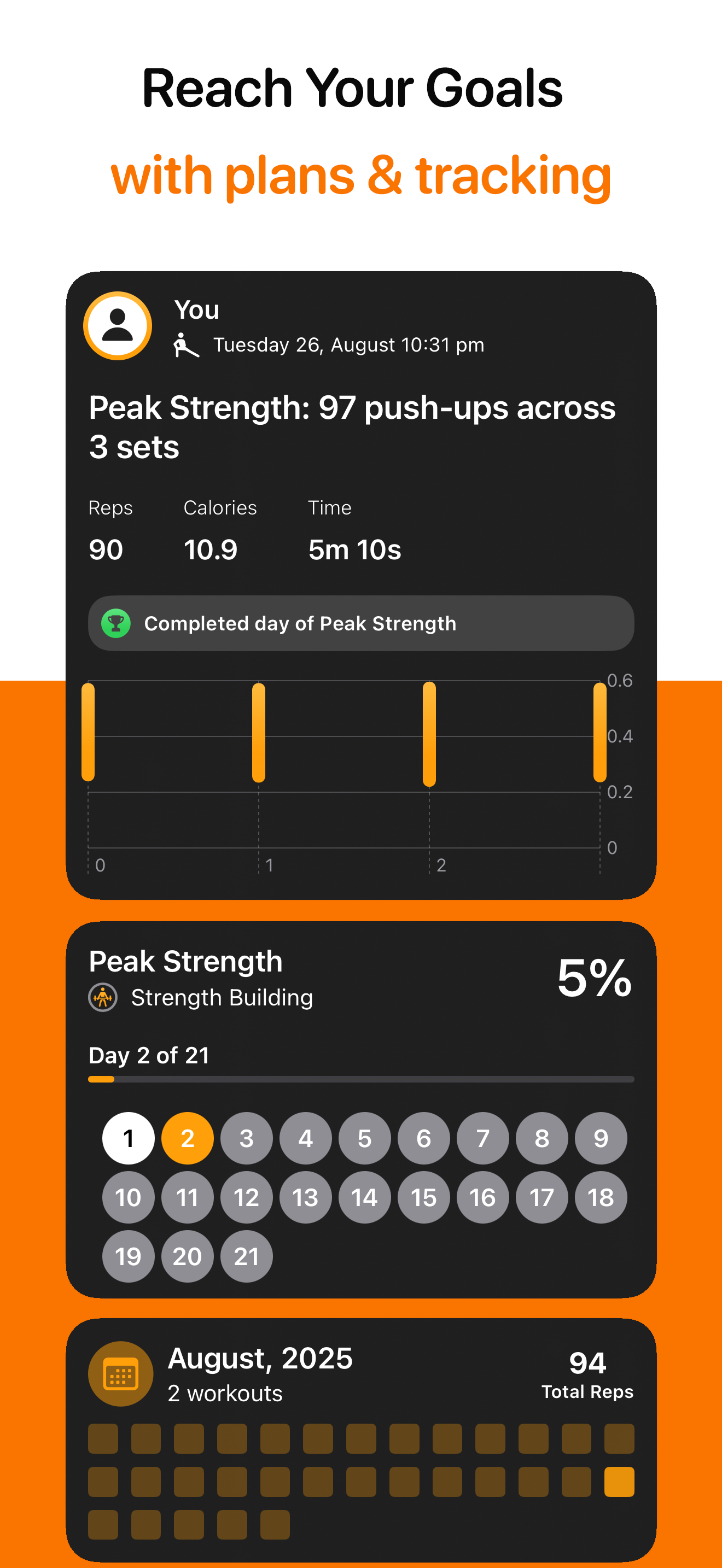 Pushups: Plans, Tracking screenshot 3