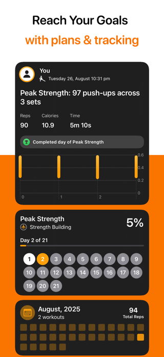 Pushups: Plans, Tracking Screenshot 3 of 10