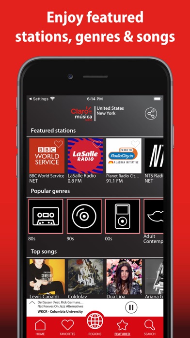 Claro música radio Screenshot