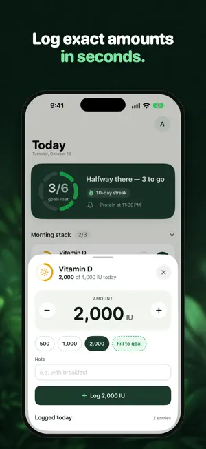 nutrx - Nutrient Tracker screenshot 2