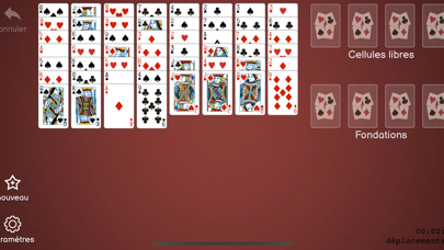 Freecell, jeu de cartes Screenshot