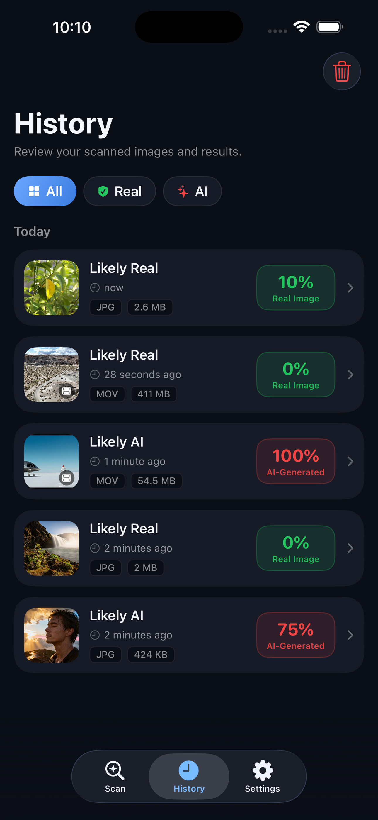 Verdict: AI Image Detector screenshot 7