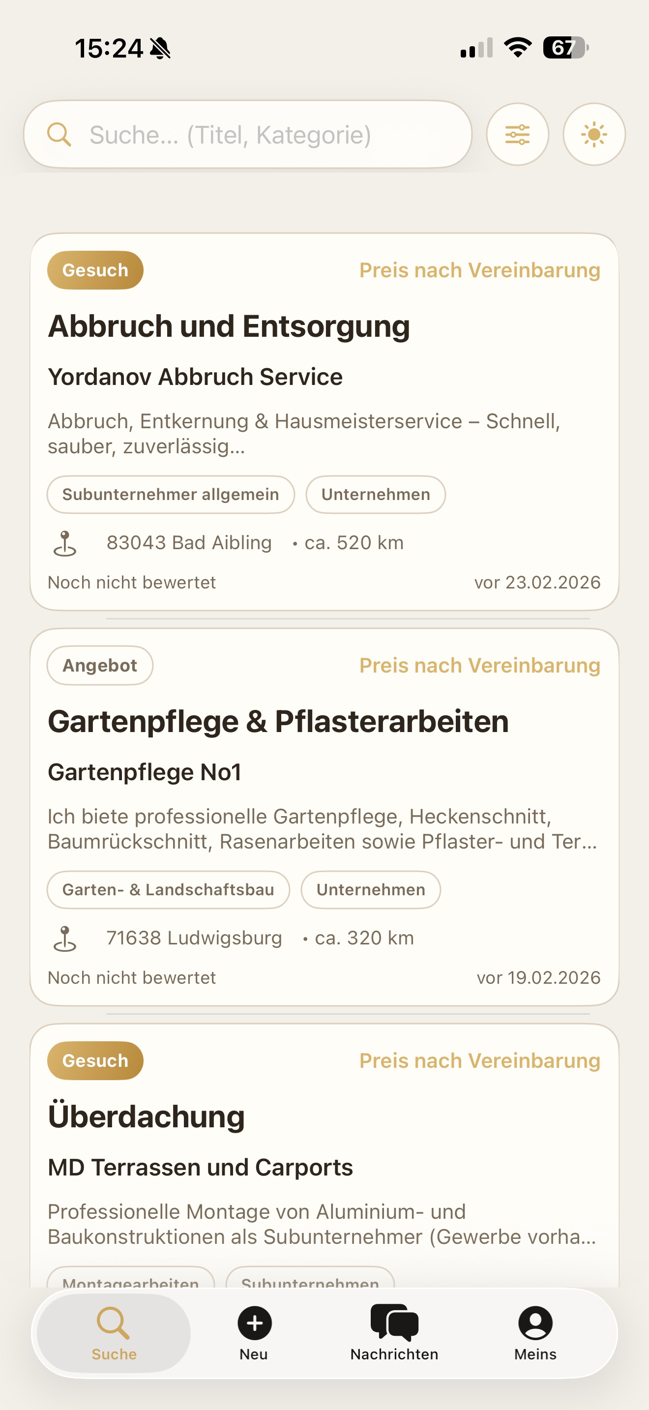 SubWerk - Gewerbe Marktplatz Screenshot