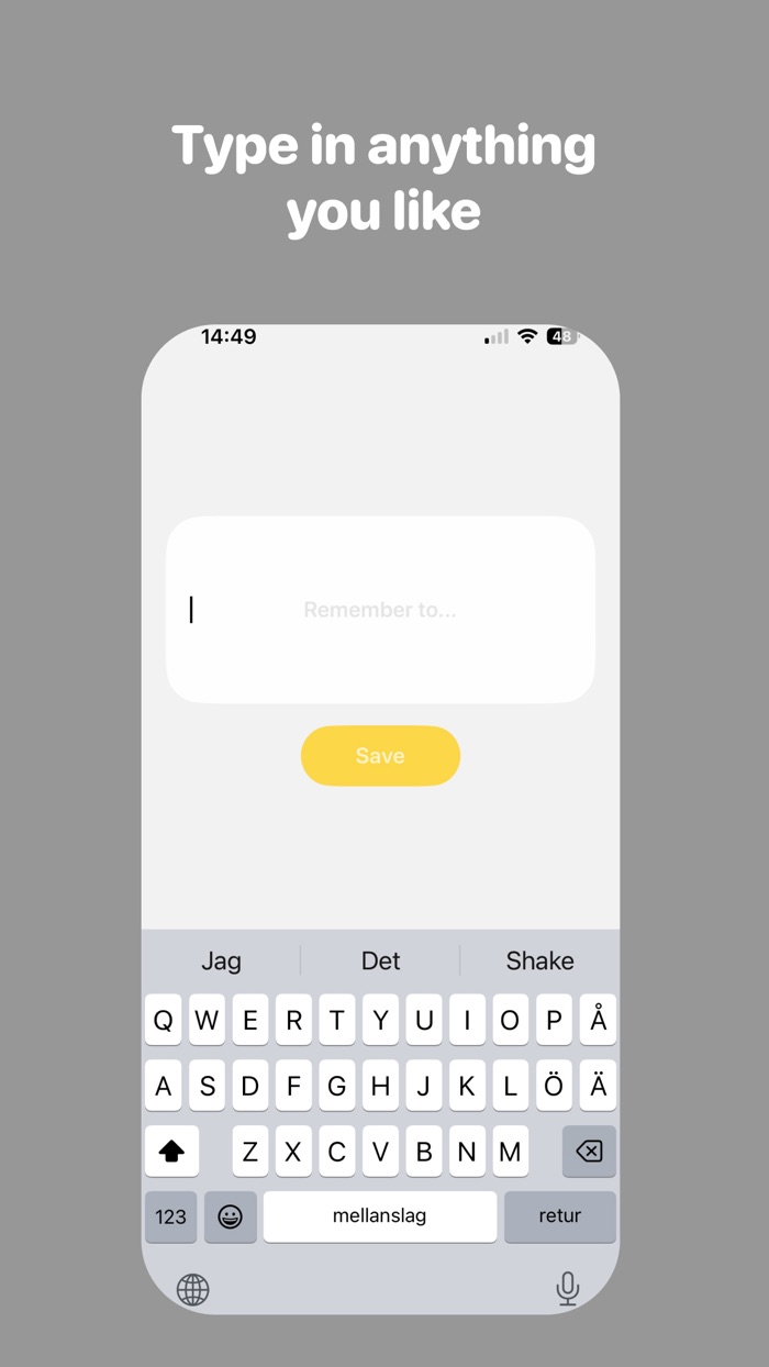 LiveNote lock screen reminder