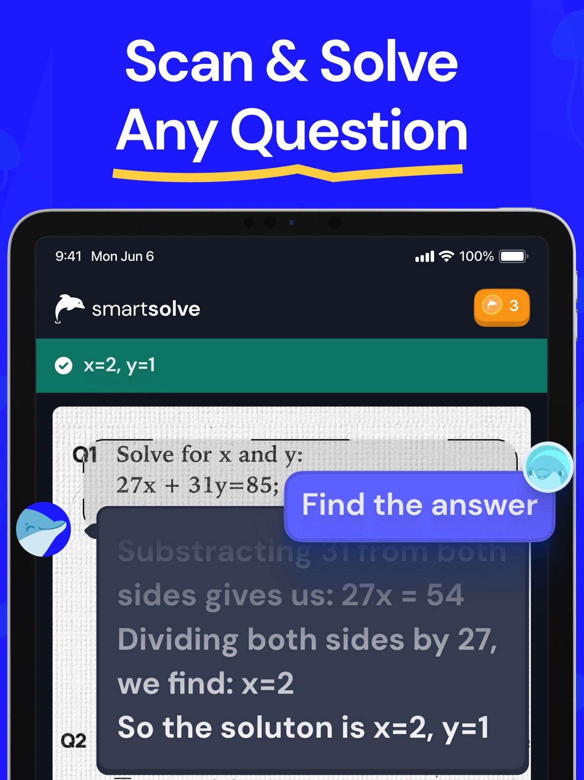 SmartSolve: Tutor & Math Help ipad screenshot 1
