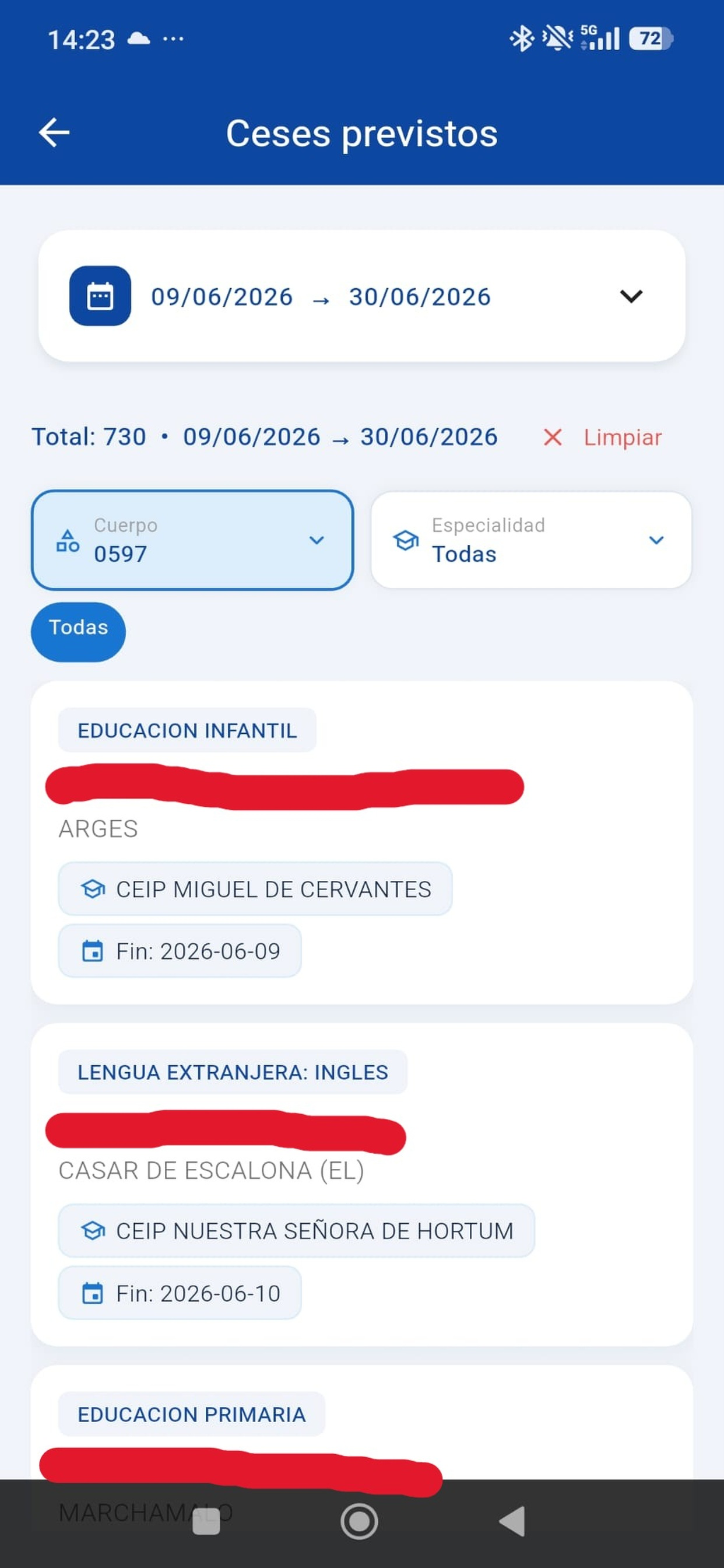 Bolsa Docente CLM
