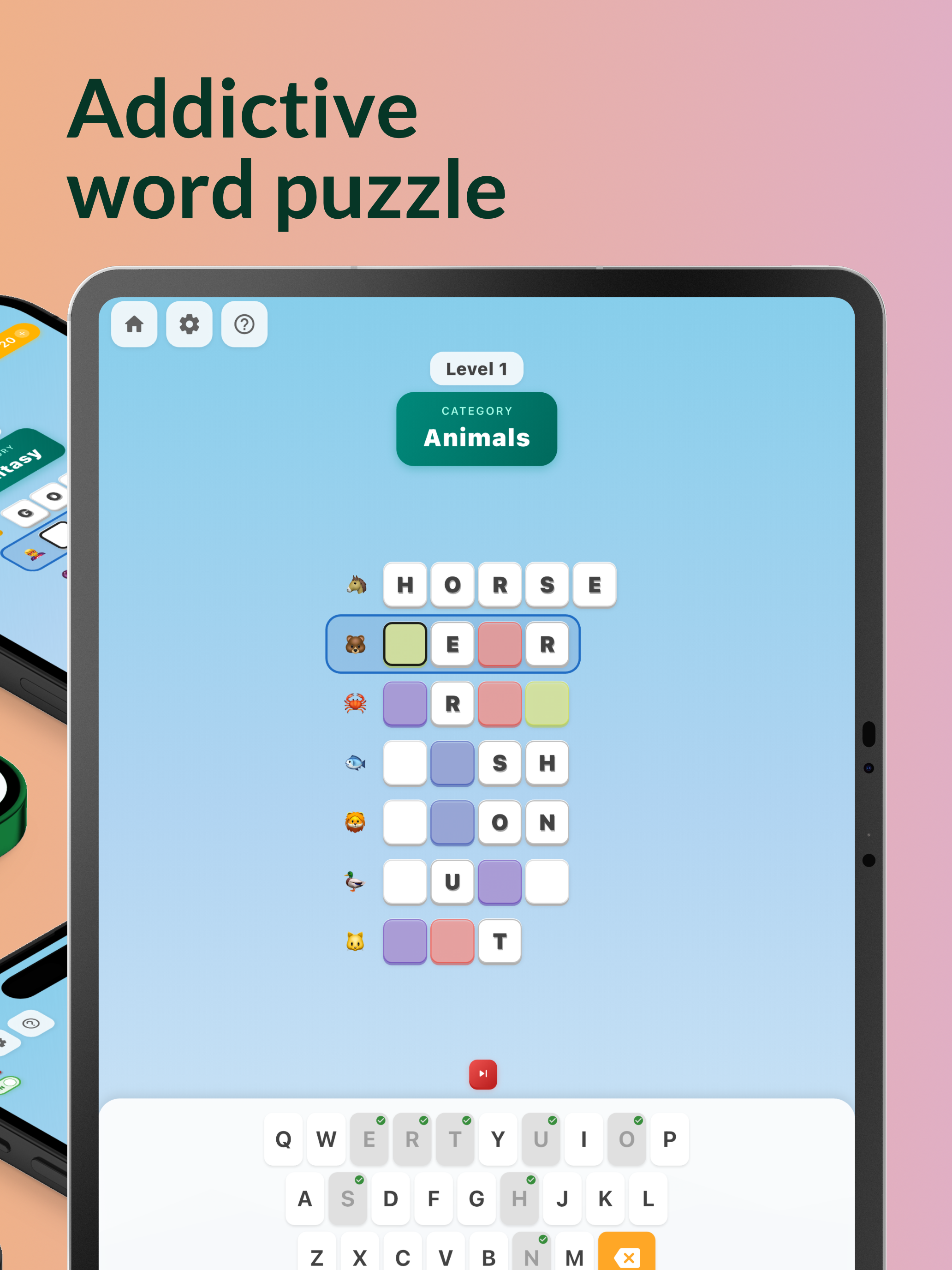 Colorful Words : Reveal Puzzle