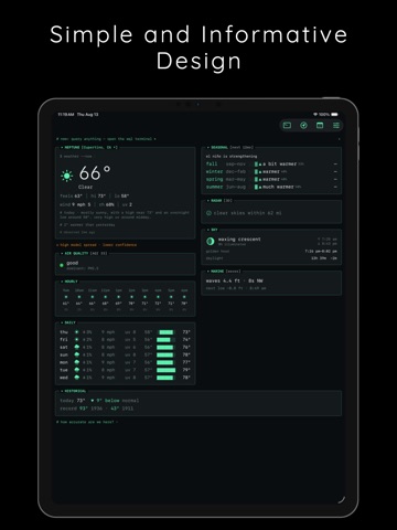 Neptune Weather iPad screenshot 1