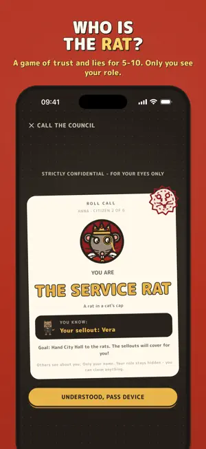 Service Rat: Secret Hitler Spy screenshot 1