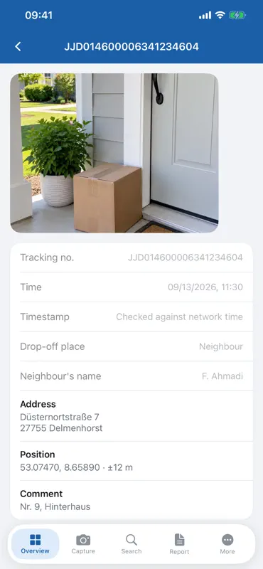 Delivery Driver Parcel Proof screenshot 1 of 6