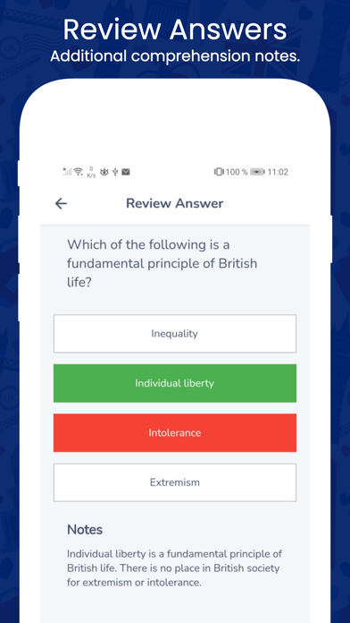 Life in the UK Test. Screenshot
