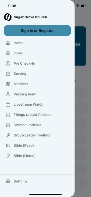 Sugar Grove Church App screenshot 2