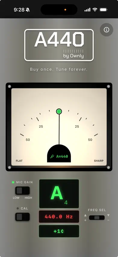A440 Tuner by Ownly screenshot 1