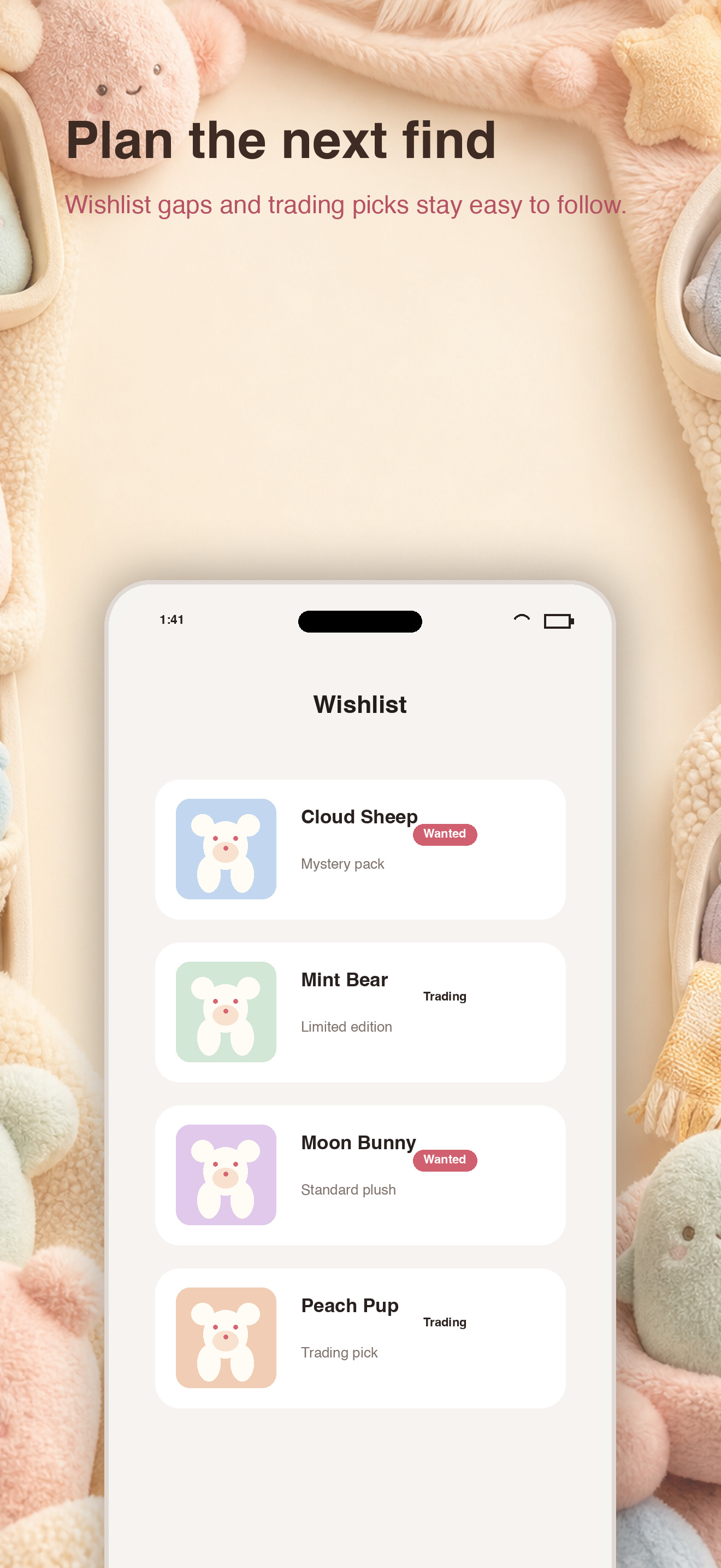 Plush Bean Tracker screenshot 5