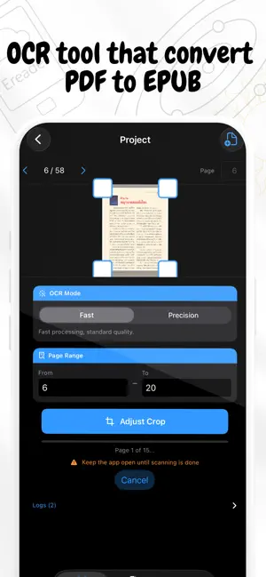 Readloom - Convert PDF to EPUB screenshot 1