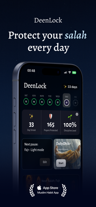 DeenLock: Prayer Focus Screenshot 1 of 6