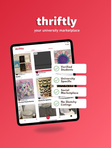 Thriftly - #1 College Market ipad screenshot 2