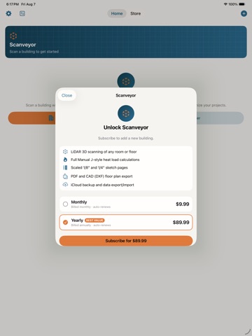 Scanveyor iPad screenshot