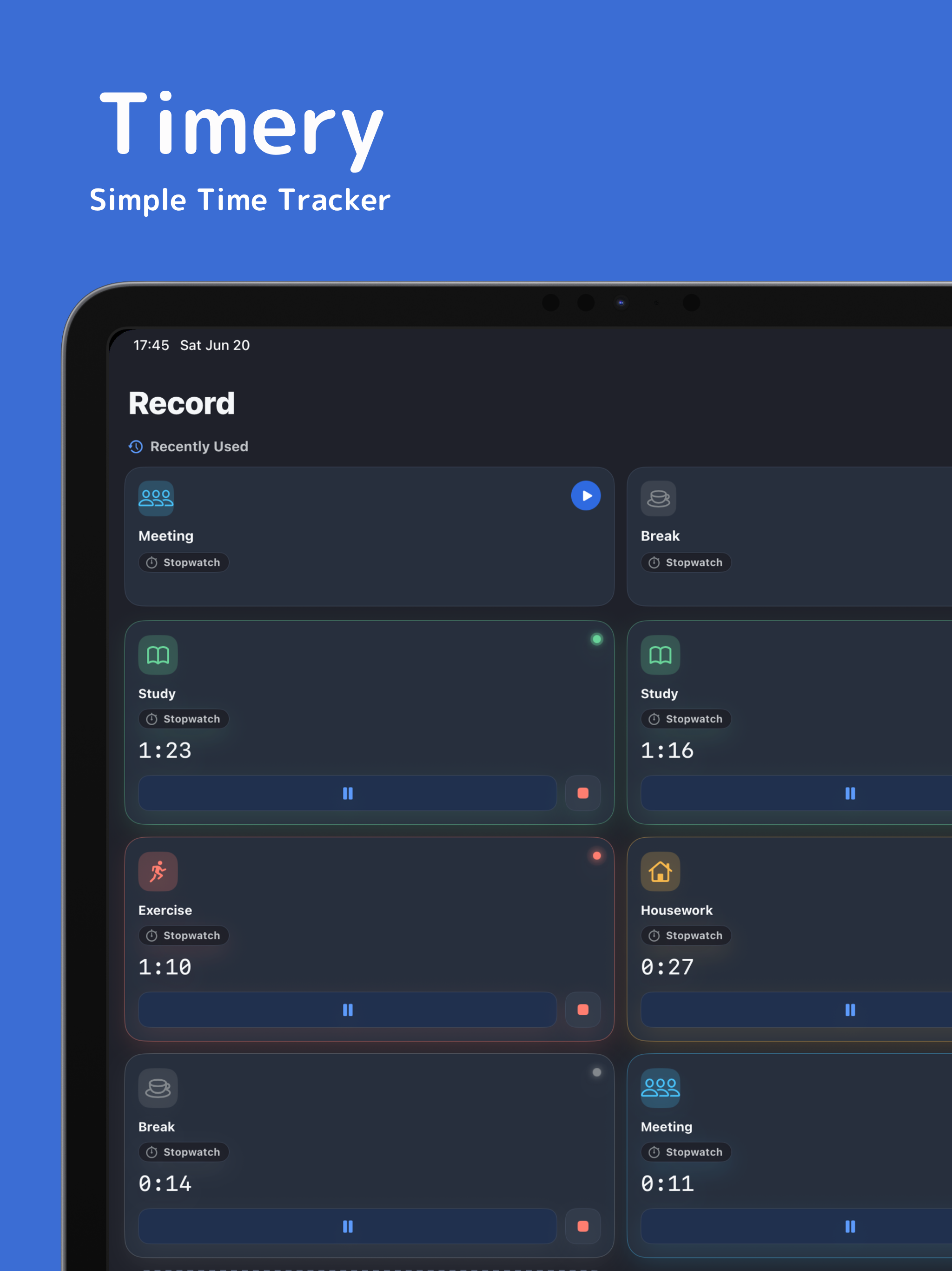 Timery: Simple Time Tracker
