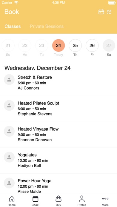 Grace Yoga Studio. Screenshot 2 of 3
