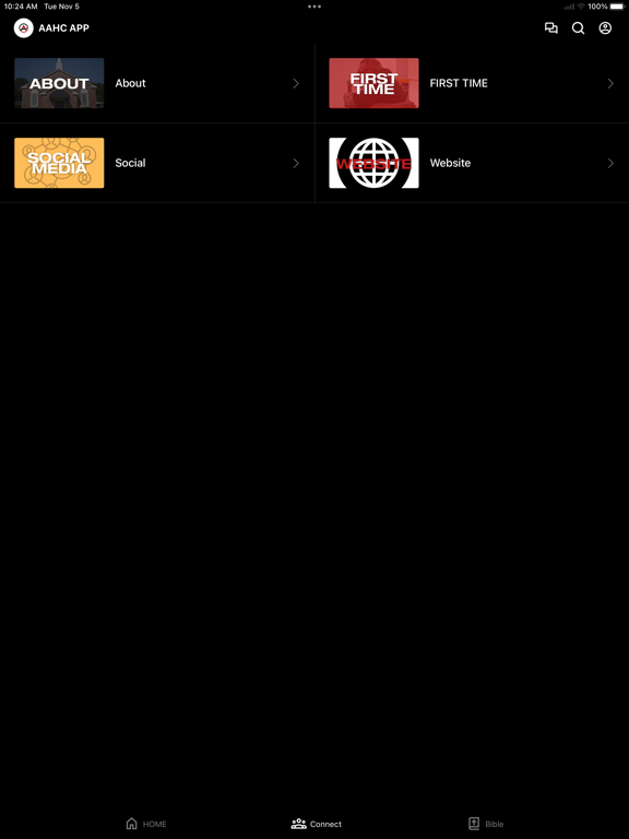 All American Holiness Church iPad screenshot 2 - Education app