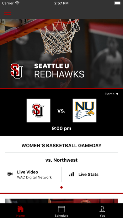 Seattle U Athletics Screenshot