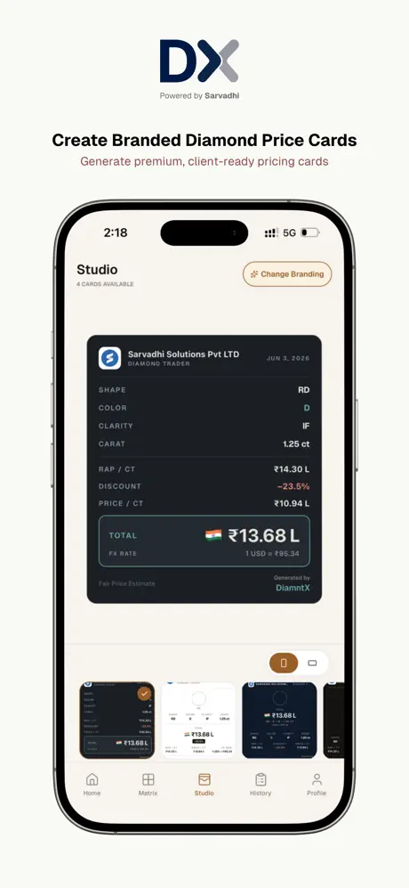 DX - Diamond Price Calculator‑App screenshot 3