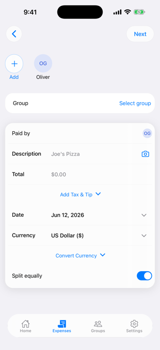 CoPAY Bill Splitting Made Easy Screenshot 4 of 7