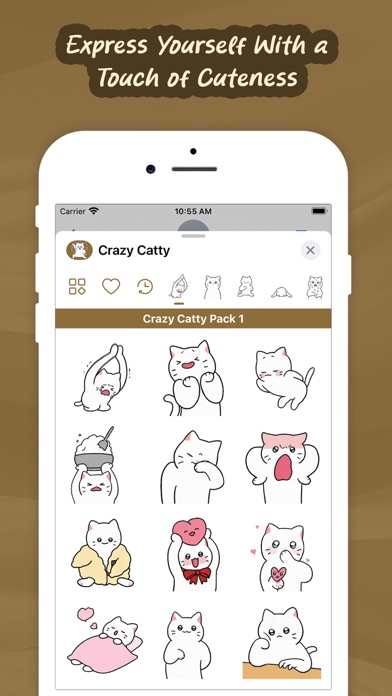 Screenshot 1 of Crazy Catty Animated App