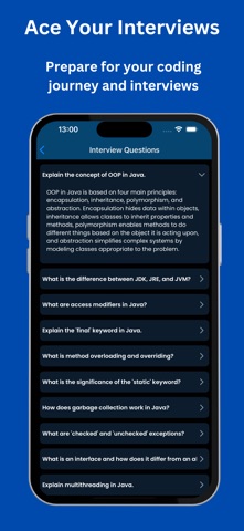 Learn Java - Backend & OOP iPhone screenshot