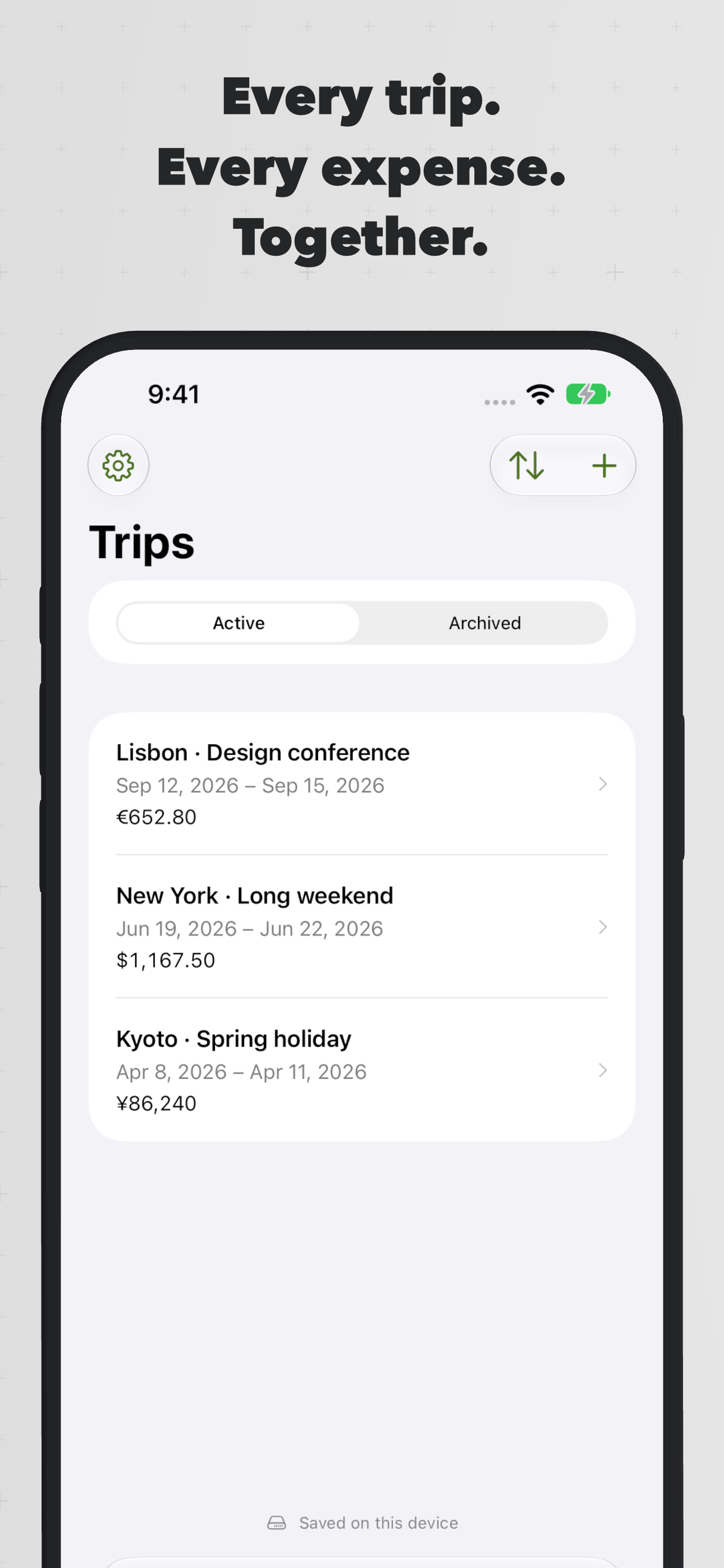 Trip Receipts
