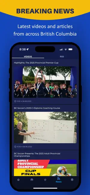 BC Soccer iPhone screenshot 5