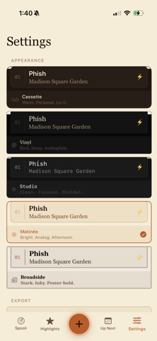 Spoolr screenshot