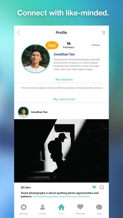 Klick photography app Screenshot