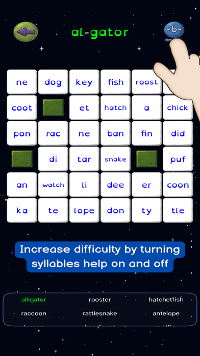 Syllable Word Search - School Screenshot 3 of 8