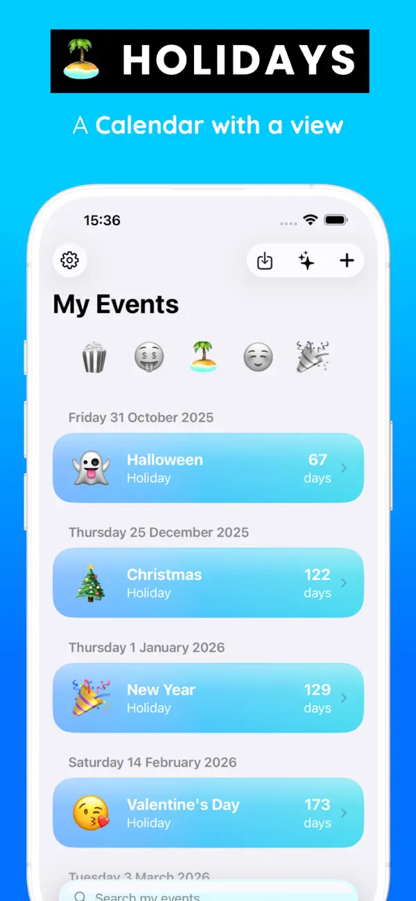 Screenshot #3 pour Looking FWD: Event Countdown