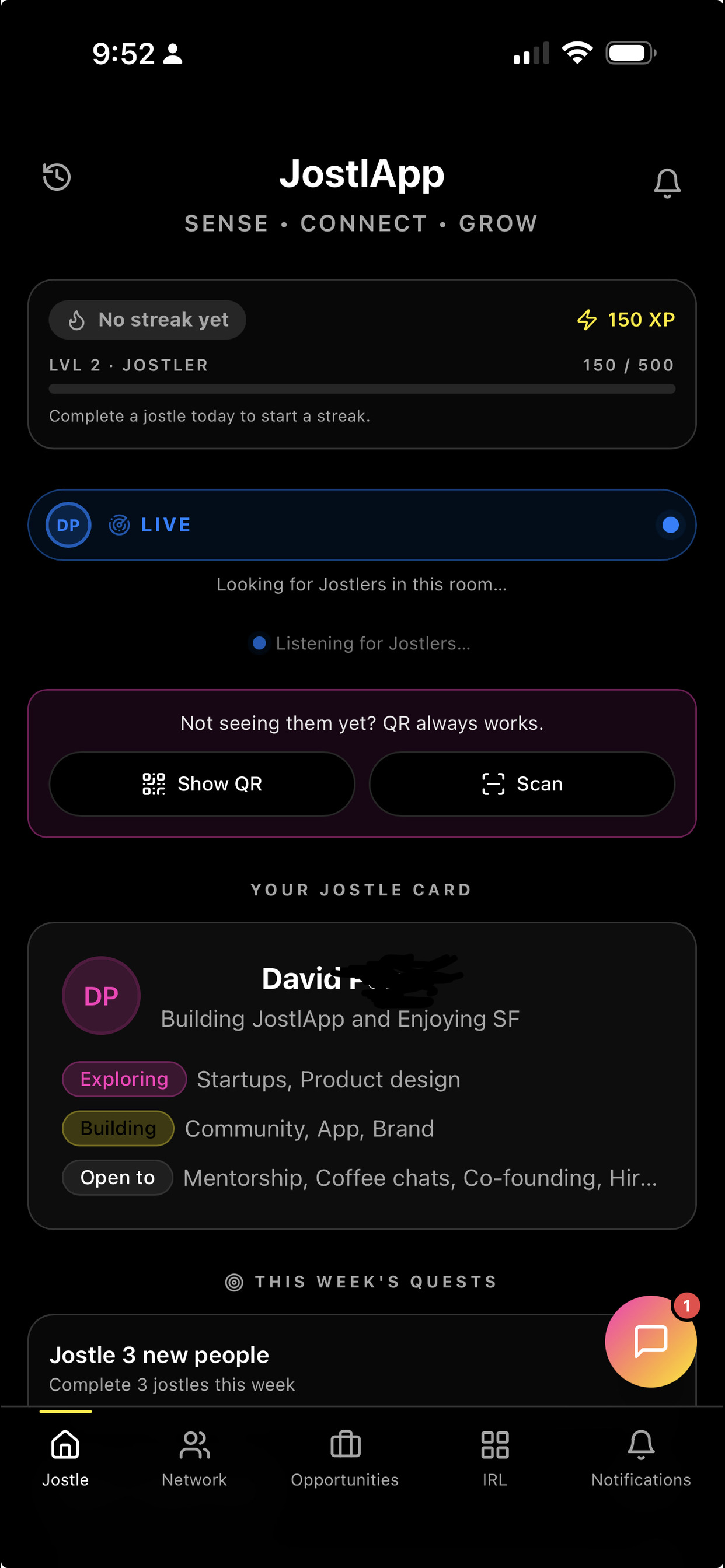 JostlApp screenshot 2