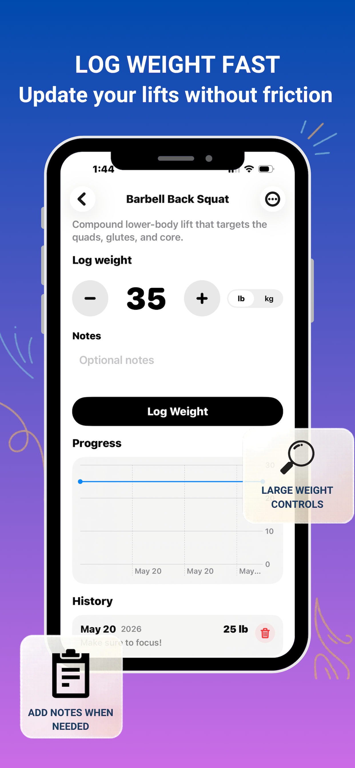 Lift Track - Lift It. Log It.