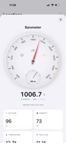 Barometer & Altimeter Pro screenshot