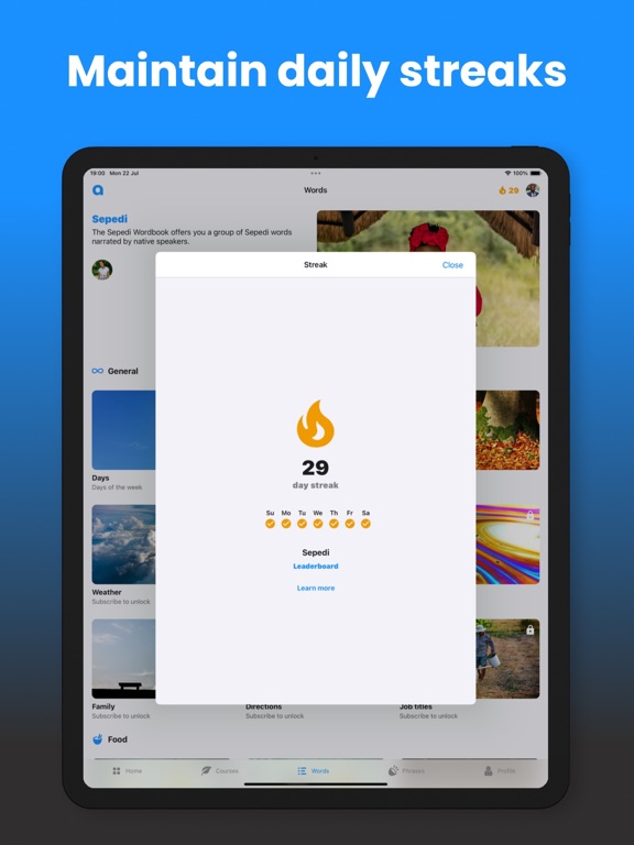 Angula - African languages iPad screenshot 7 - Education app
