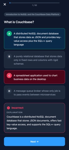 Couchbase Developer Prep のスクリーンショット