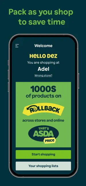ASDA Scan & Go iPhone screenshot 2