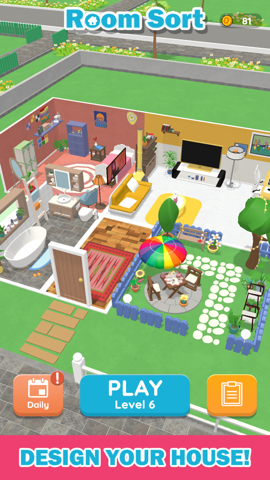 #4. Room Sort - Floor Plan Puzzle (iOS) 由: Gamincat, Inc.
